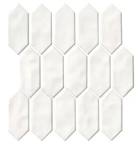 Regina White 2×5 Picket Mosaic Glossy