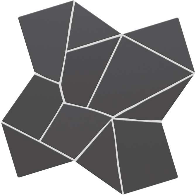 Trencadis Basalt 10×10 Gaudi Field Tile