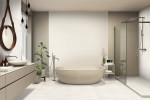 Bestow Arku White 12x24, Saori Cream 12x24 and Telares Cream 12x24