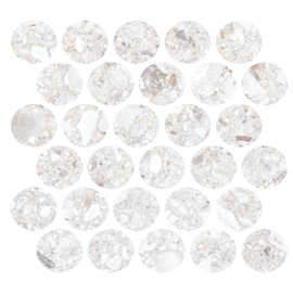 Santiago White Sphere Mosaic Rectified