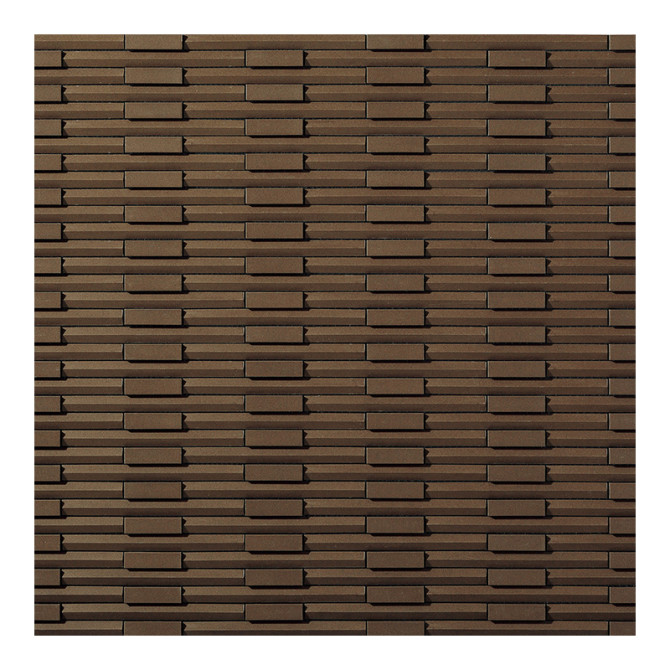 Rhythmic II Brown 12×12 Mosaic