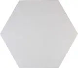 Floor Collection Light Gray 8×9 Hexagon Field Tile Semi-Matte