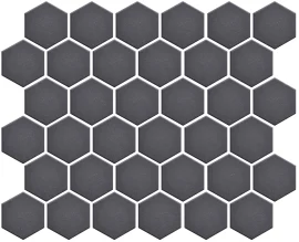 Back to Basics Grey 2″ Hexagon Mosaic