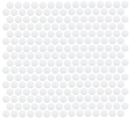 Back to Basics White 1″ Penny Round Mosaic