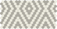 Unglazed Mosaics – Porcelain Diamond Weave 1″ Hexagon Mosaic