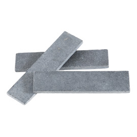Thin Brick Lime Black 2×8 Field Tile Tumbled
