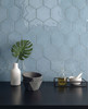 Opal Blue Hexagon