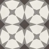 D_Segni Chalk/Midnight/Shadow/Smoke Blend 8×8 Starlit Decorative Tile Matte