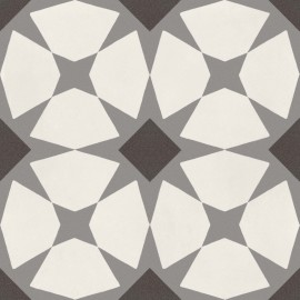 D_Segni Chalk/Midnight/Shadow/Smoke Blend 8×8 Starlit Decorative Tile Matte