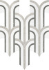 Waterjet Stone Mosaics Mist 11×12 Florence Mosaic Polished
