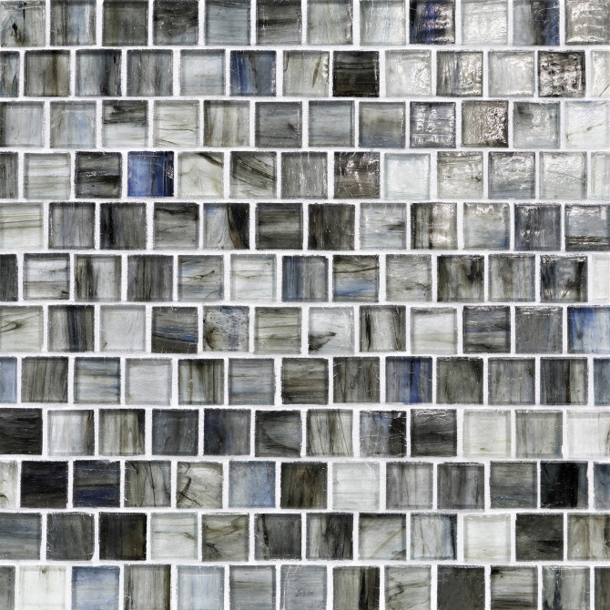 Haisen Steel 1×1 Offset Mosaic Natural