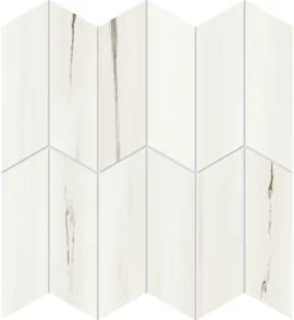 Beyond Dolomite Warm White 2×6 Apex Mosaic Matte