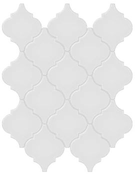 Nantucket Silver 10×13 Beveled Arabesque Mosaic Nantucket Silver 10×13 Beveled Arabesque Mosaic