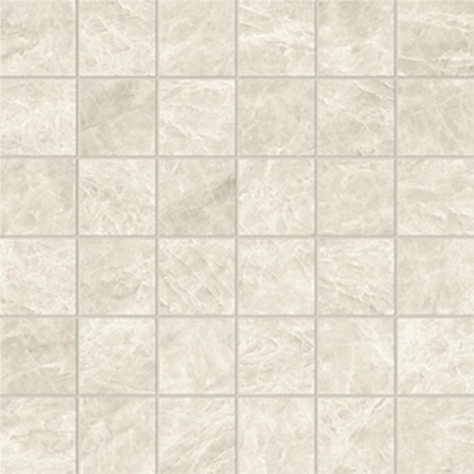 Beyond Taj Mahal Alabaster 2×2 Mosaic Silk