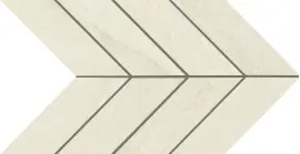 Montesano White 2×5 Chevron Mosaic Matte