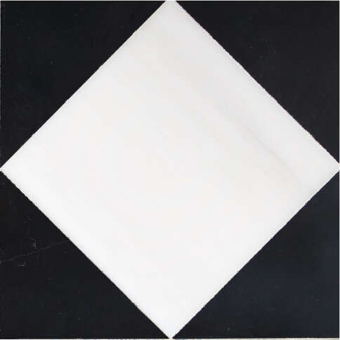 Pietra Visivo Collection Bianco Dolomiti Select Honed And Nero Marquina Select Honed 6×6 Asquare Mosaic Honed