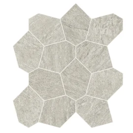 Element Silver 13×15 Turtle Mosaic Matte