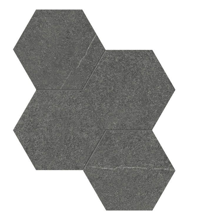 Mjork Carbon 6″ Hex Mosaics