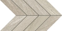 Cosmo Light Gray 2×5 Chevron Mosaic Matte