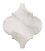 Ami White 6″ Arabesque Decorative Tile Matte Rectified