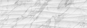 Raffino Bianco Vita 12×36 Curva Decorative Tile Rectified