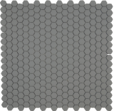 Cafe Slate Gray Matte 11×11 Mini Hexagon Mosaic Matte