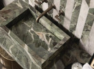 Heritage Luxe Cloud Glossy and Emerald Glossy 47x110, Brown Glossy 47x47 and Picket Glossy 12x24