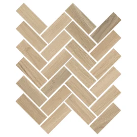 Mood Wood Honey 12×15 Herringbone Mosaic rectified