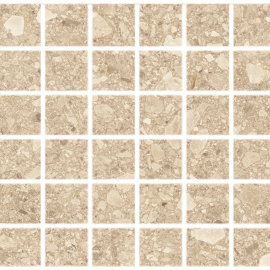 Santiago Beige 2×2 Mosaic Rectified
