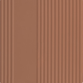 Rhyme and Reason Warm Terracotta 6×6 Square Ripple Field Tile