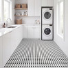 Presley Black and White Basketweave Mosaic
