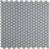 Cafe Paris Gray Matte 11×11 Mini Hexagon Mosaic Matte