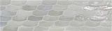 JAW (Just Add Water) Matera 1×3 Feather 6 Border Mosaic Pearl