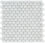 Revival Carrara 11×12 Barrel Mosaic Matte