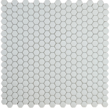 Cafe White Matte 11×11 Mini Hexagon Mosaic Matte