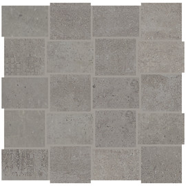 Transit Medium Gray 2×3 Modern Weave Mosaic Matte