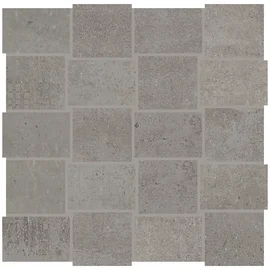 Transit Medium Gray 2×3 Modern Weave Mosaic Matte