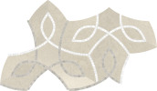 Waterjet Stone Mosaics Clay 8×14 Vine Mosaic Honed