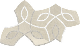 Waterjet Stone Mosaics Clay 8×14 Vine Mosaic Honed
