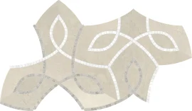 Waterjet Stone Mosaics Clay 8×14 Vine Mosaic Honed