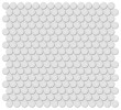 Nantucket Silver 3/4″ Penny Round Mosaic Matte