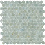 Shimmer Waters Edge 1″ Sea Hexagon Mosaic Textured