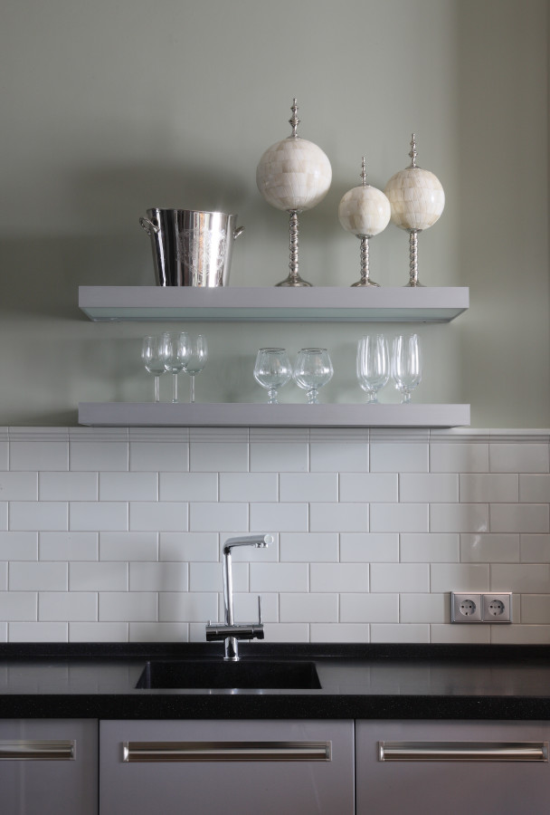 Adex Tile Patterns Neri White 3x6 Bullnose Glossy (6