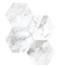 La Marca Arabescato 6″ Hexagon Mosaic Honed
