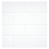 TrueTones Ceramics Light White Gloss 2×16 Field Tile Gloss
