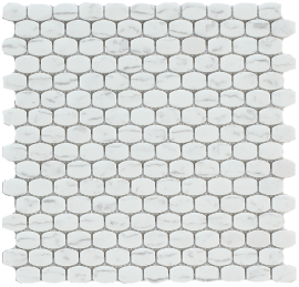 Revival Carrara 11×12 Barrel Mosaic Matte