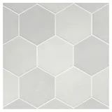 TrueTones Porcelain 16 Shades Of Cashmere Grey Matte 5-1/2″ Hexagon