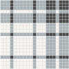 Nantucket Sea Blend 13×13 Plaid Pattern Mosaic Matte