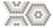 Soho Evening Blend 8×14 Hexagon Pattern Mosaic Matte