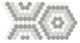 Soho Evening Blend 8×14 Hexagon Pattern Mosaic Matte